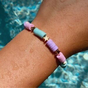 Cute clay bead bracelet